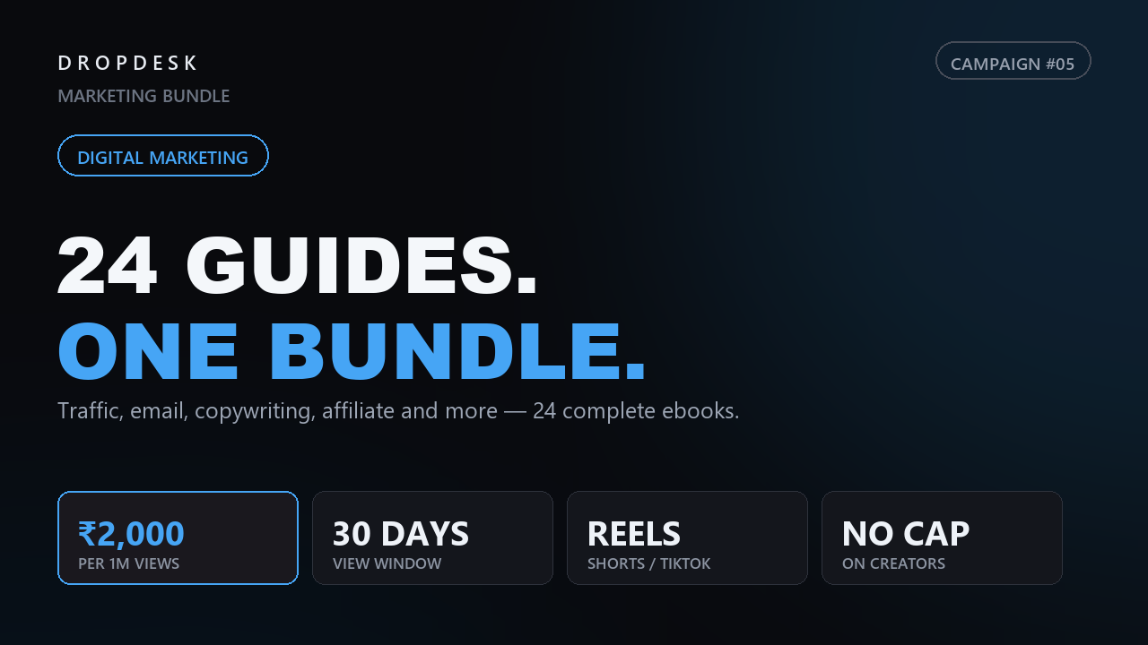 Marketing Bundle · 24 Guides